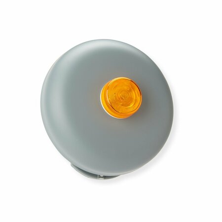 WL JENKINS 10in Flashering Bell  Pigtail  120VAC Vibrating  Indoor Bell with Amber Light 4035A